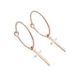 Magic Charm Dagger Hoops