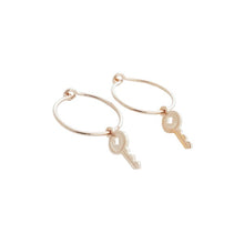 Load image into Gallery viewer, Magic Charm Key Hoops
