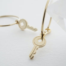 Load image into Gallery viewer, Magic Charm Key Hoops
