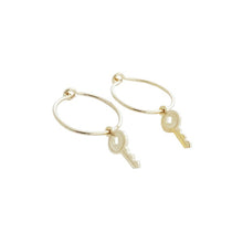 Load image into Gallery viewer, Magic Charm Key Hoops
