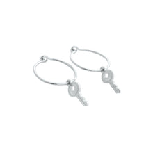 Load image into Gallery viewer, Magic Charm Key Hoops
