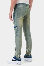 Load image into Gallery viewer, MULTI CARGO SLIM STRAIGHT DENIM
