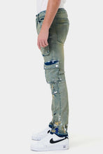 Load image into Gallery viewer, MULTI CARGO SLIM STRAIGHT DENIM
