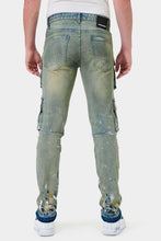 Load image into Gallery viewer, MULTI CARGO SLIM STRAIGHT DENIM
