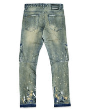 Load image into Gallery viewer, MULTI CARGO SLIM STRAIGHT DENIM
