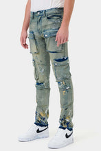 Load image into Gallery viewer, MULTI CARGO SLIM STRAIGHT DENIM
