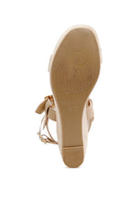 Cargar imagen en el visor de la galería, RAG&amp;CO PORTIA LEATHER WEDGE SANDAL
