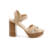 Cargar imagen en el visor de la galería, RAG&amp;CO CHOUPETTE SUEDE LEATHER BLOCK HEELED SANDAL
