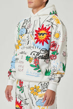 Load image into Gallery viewer, ALLOVER HAND DRAWING &amp; CHENILLE PATCH HOODIE
