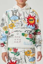 Load image into Gallery viewer, ALLOVER HAND DRAWING &amp; CHENILLE PATCH HOODIE
