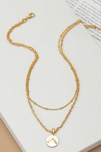 Load image into Gallery viewer, zodiac sign pendant necklace with rhinestones
