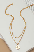Load image into Gallery viewer, zodiac sign pendant necklace with rhinestones
