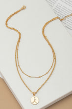 Load image into Gallery viewer, zodiac sign pendant necklace with rhinestones
