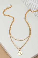 Load image into Gallery viewer, zodiac sign pendant necklace with rhinestones
