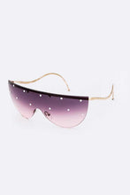 Load image into Gallery viewer, Crystal Pave Iconic Oversize Sunglassses
