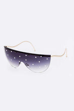 Load image into Gallery viewer, Crystal Pave Iconic Oversize Sunglassses
