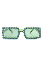 Load image into Gallery viewer, Rectangle Diamond Rhinestone Square Sunglasses

