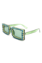 Load image into Gallery viewer, Rectangle Diamond Rhinestone Square Sunglasses
