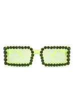 Load image into Gallery viewer, Rectangle Diamond Rhinestone Square Sunglasses
