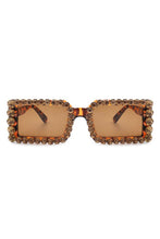 Load image into Gallery viewer, Rectangle Diamond Rhinestone Square Sunglasses
