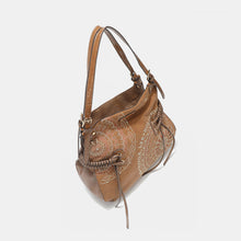 Cargar imagen en el visor de la galería, Nicole Lee USA Side Braided Tassel Inlaid Rhinestone Embroidery Hobo Bag
