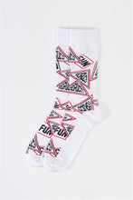 Load image into Gallery viewer, Over The Calf Printed Logo Detail Socks
