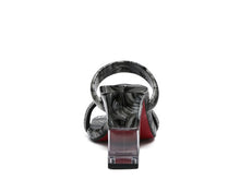 Cargar imagen en el visor de la galería, KRYPTON Clear Block Heeled Marble Print Slides
