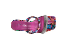 Cargar imagen en el visor de la galería, KRYPTON Clear Block Heeled Marble Print Slides
