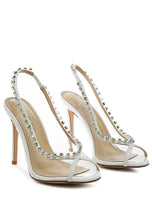 Cargar imagen en el visor de la galería, Camarine Clear Stiletto Sling-back
