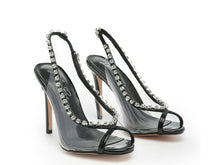 Cargar imagen en el visor de la galería, Camarine Clear Stiletto Sling-back
