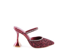 Cargar imagen en el visor de la galería, IRIS Glitter Spool Heel Sandal
