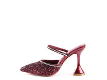 Cargar imagen en el visor de la galería, IRIS Glitter Spool Heel Sandal
