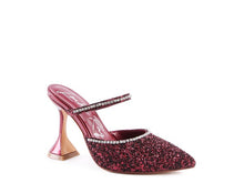 Cargar imagen en el visor de la galería, IRIS Glitter Spool Heel Sandal
