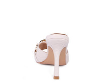 Cargar imagen en el visor de la galería, MERMAID Quilted Metal Chain Heeled Sandals

