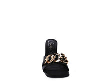 Cargar imagen en el visor de la galería, MERMAID Quilted Metal Chain Heeled Sandals
