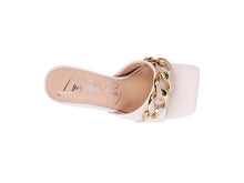 Cargar imagen en el visor de la galería, MERMAID Quilted Metal Chain Heeled Sandals
