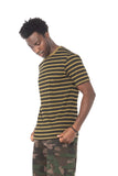 STRIPE OLIVE T-SHIRT