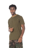 STRIPE OLIVE T-SHIRT