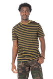 STRIPE OLIVE T-SHIRT