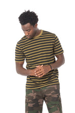 Load image into Gallery viewer, STRIPE OLIVE T-SHIRT
