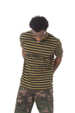 STRIPE OLIVE T-SHIRT