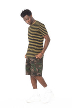 Load image into Gallery viewer, STRIPE OLIVE T-SHIRT
