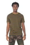 STRIPE OLIVE T-SHIRT