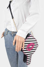 Load image into Gallery viewer, Glitter Kiss Mirror Iconic Swing Bag
