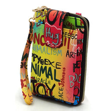 Cargar imagen en el visor de la galería, Graffiti Cell Phone case Crossbody Wallet Wristlet
