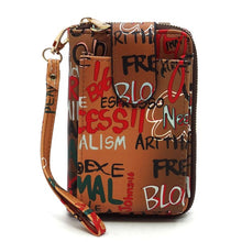 Cargar imagen en el visor de la galería, Graffiti Cell Phone case Crossbody Wallet Wristlet
