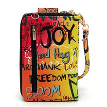Cargar imagen en el visor de la galería, Graffiti Cell Phone case Crossbody Wallet Wristlet
