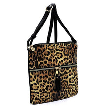 Load image into Gallery viewer, Leopard Zip Crossbody Bag
