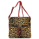 Leopard Zip Crossbody Bag
