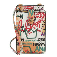 Load image into Gallery viewer, Multi Graffiti Crossbody Bag Cell Phone Purse
